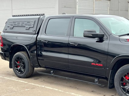 Kунг на кузов Dodge RAM RamBox 2 стекла алюминиевый - фото 6